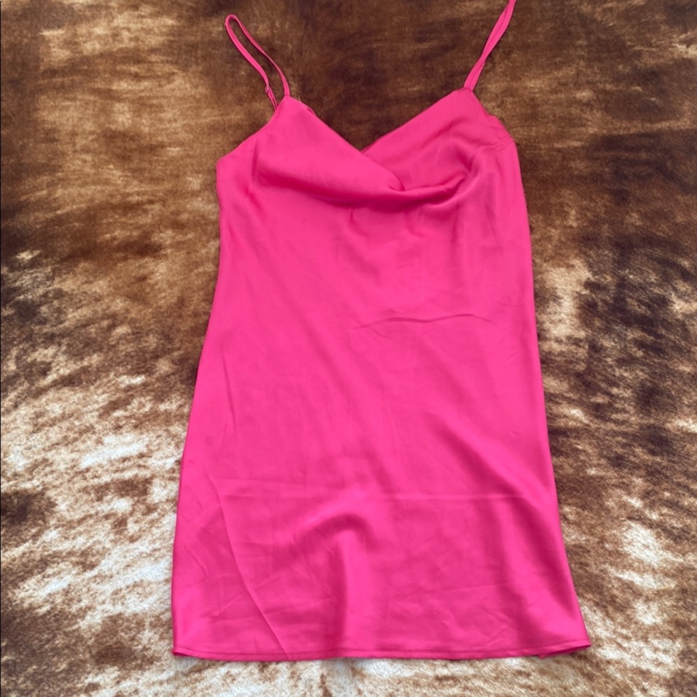 Forever 21 Pink Fitted Sleeveless Mini Dress